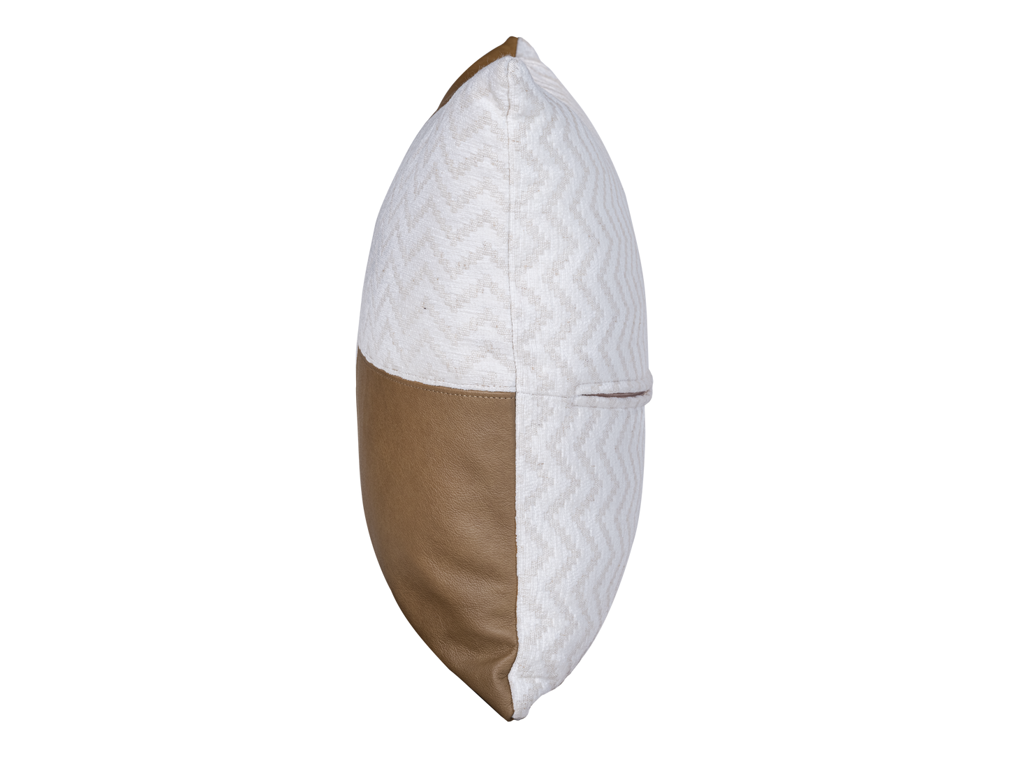 Square leather & fabric Cushion